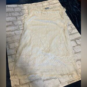 NWT womens Rani by Milanoo White Lace Pom Pom Sleeveless Dress Size XL